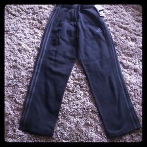 Adidas men’s sweatpants black NEW fleece size S